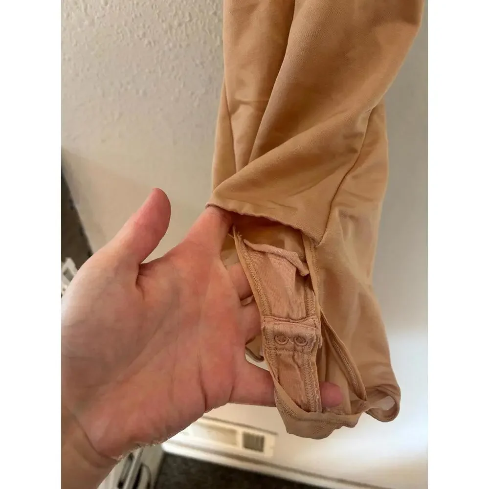 SKIMS beige mesh brief bodysuit size S. EUC - Picture 2 of 4